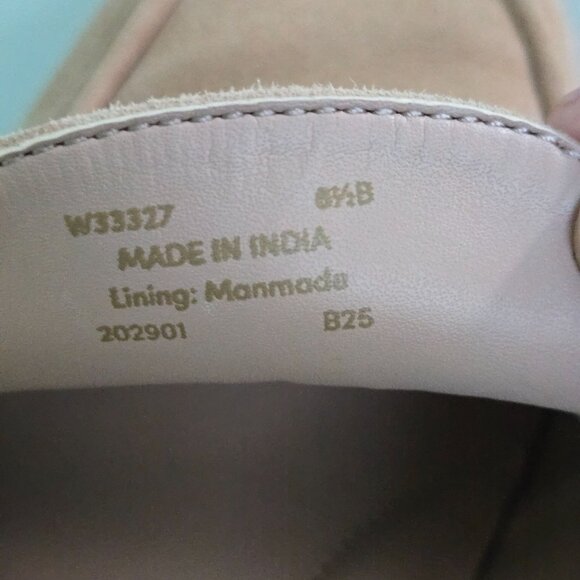 Cole Haan Stassi Bow Loafer Tuscan Sand Suede Arch Support Comfort Size 8.5B - Picture 8 of 9